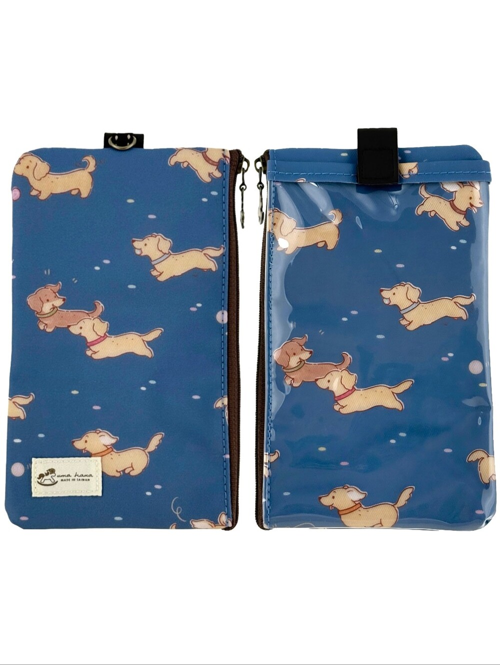 Waterproof Dachshund Weiner Dog Phone Case Pouch W/ Neck Strap